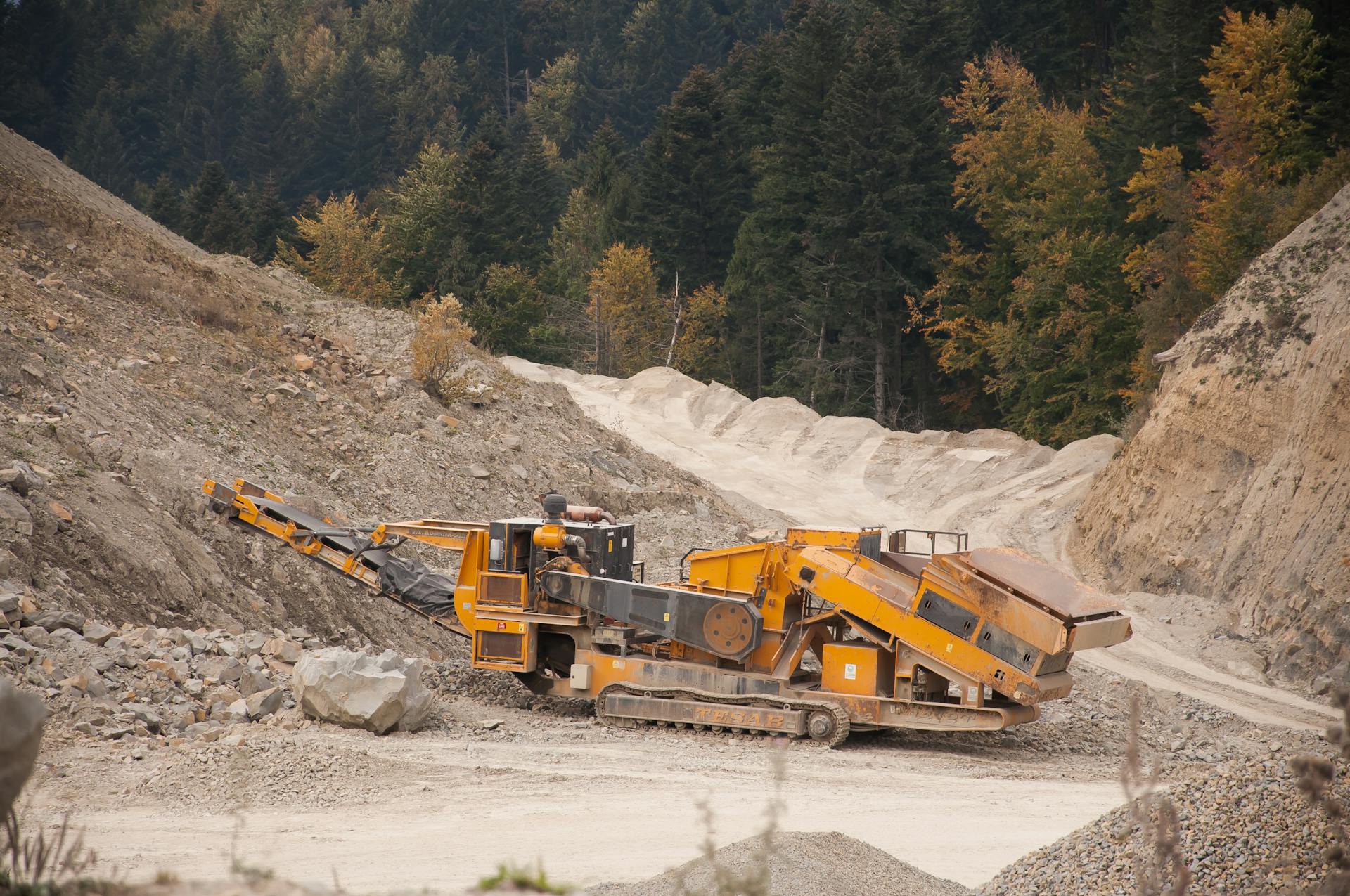 Stone crushing operation